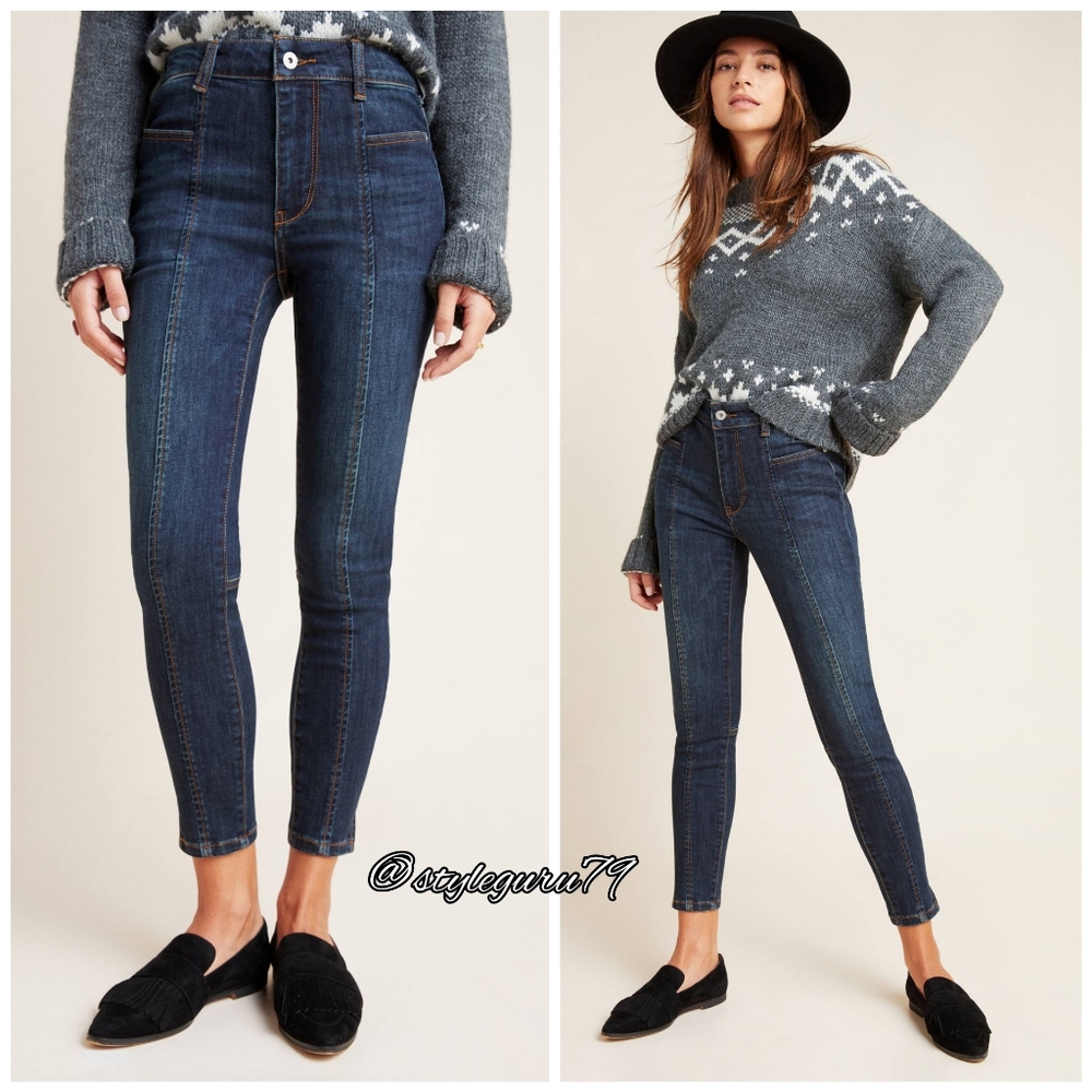 NWT, Anthropologie, Pilcro Front Seam Denim Leggings